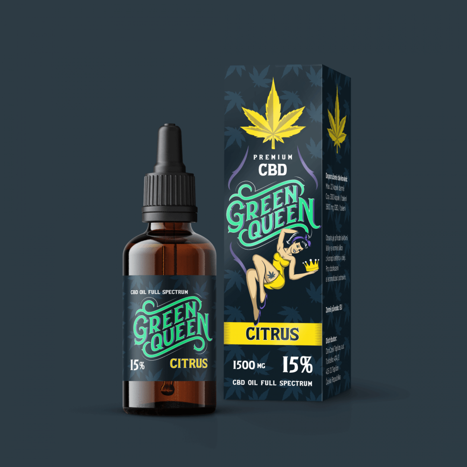 CBD olej Green Queen Citrus