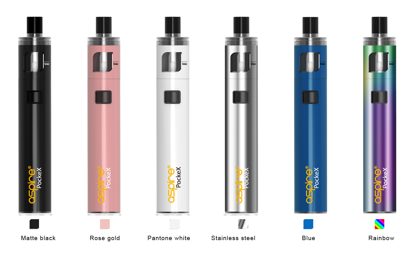 Aspire Pockex barvy