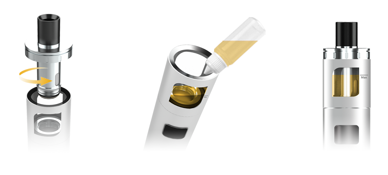 Aspire Pockex plnění liquidem