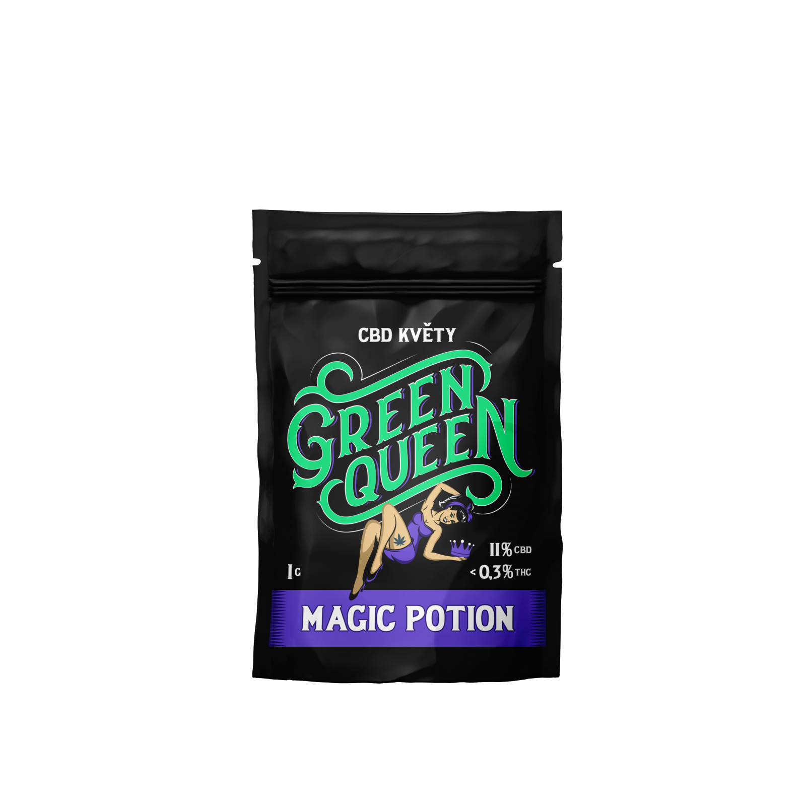 CBD květy Green Queen Flower Magic Potion