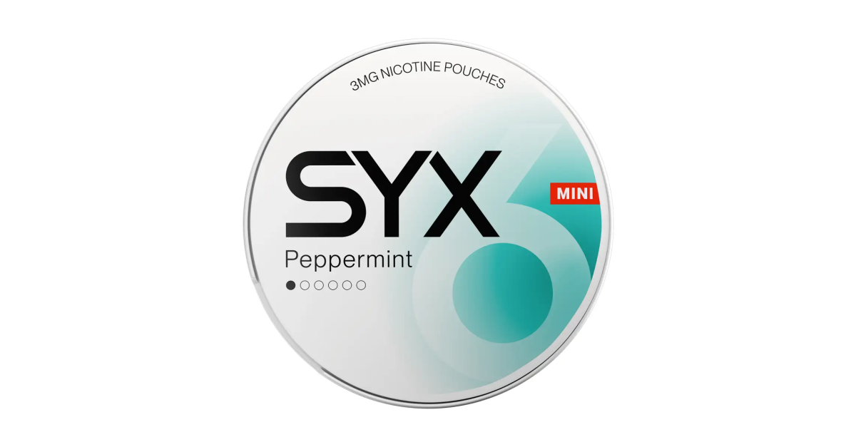 SYX Peppermint Mini 6mg – nikotinové sáčky | Vapemania.cz