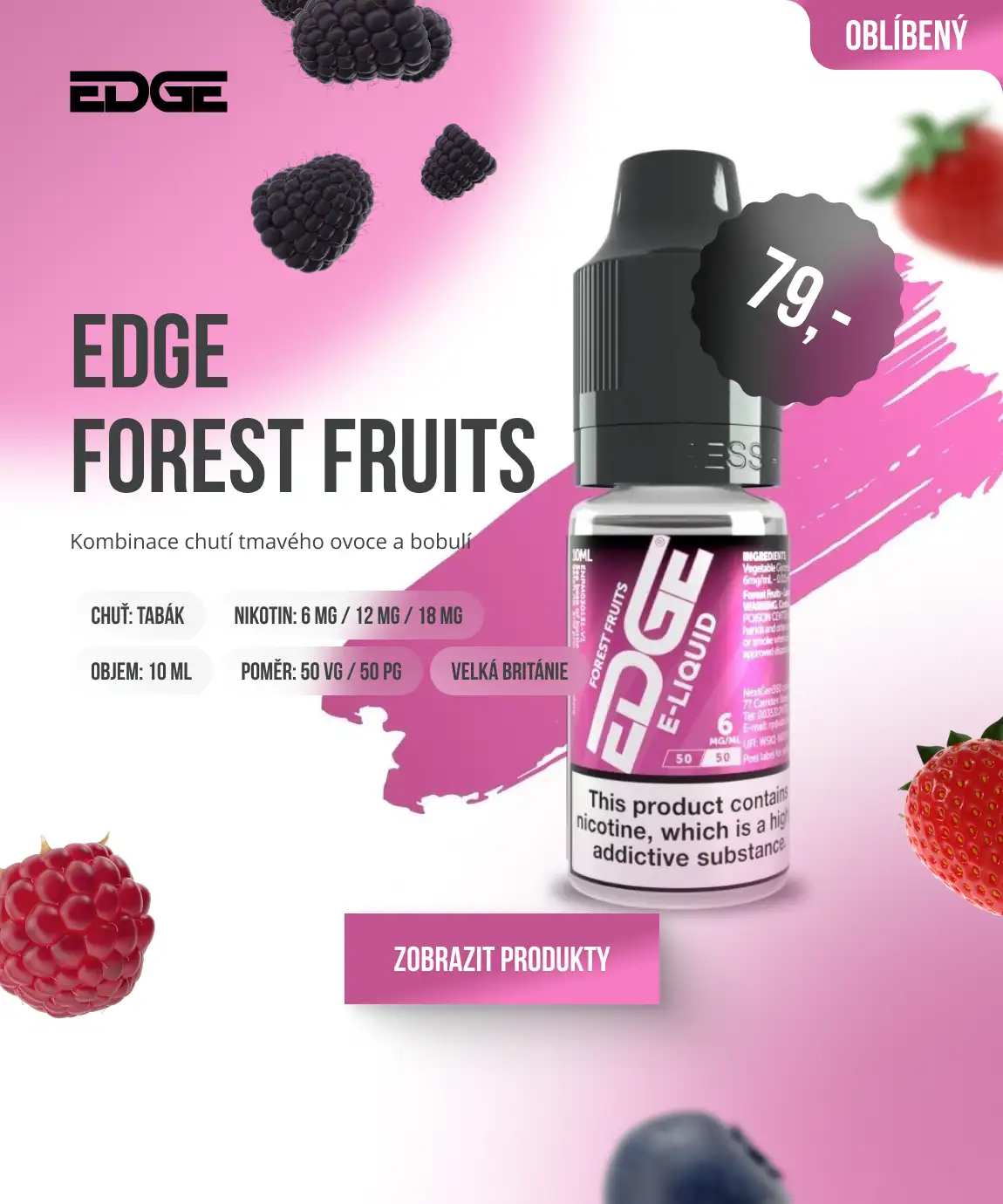 EDGE FOREST FRUITS: Kombinace chutí tmavého ovoce a bobulí